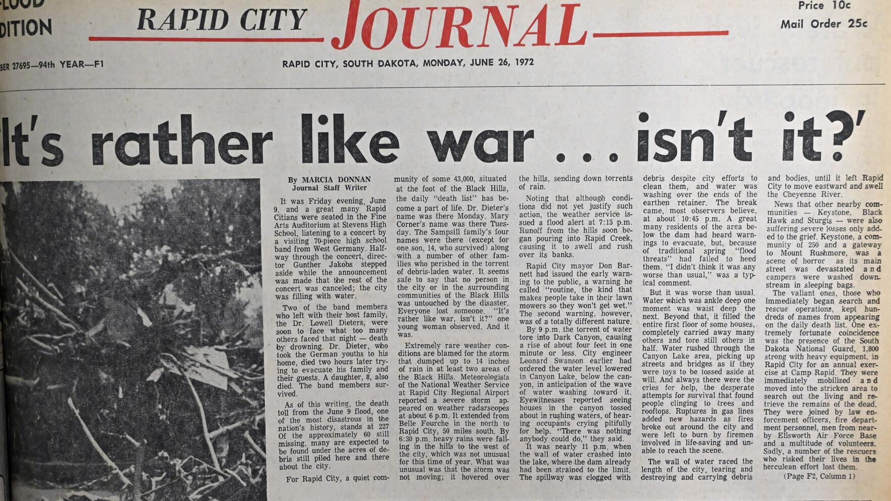 1972 Black Hills Flood: Stories were one after the other